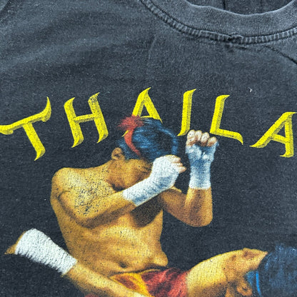 Muay Thai Thailand Boxing Box Vintage T Shirt Y2K Rap Tee Graphic Grunge Nirvana
