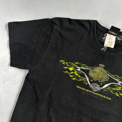 Harley Davidson Looney Tunes VTG T Shirt Motorcycle Bike Graphic Winchester Y2K