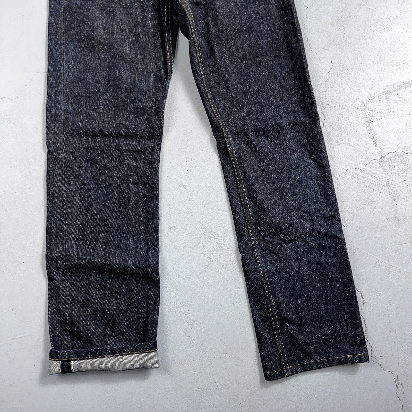 Brave Star Jeans Mens 30x30 Blue Selvedge Cone Denim Dark Wash Button Fly