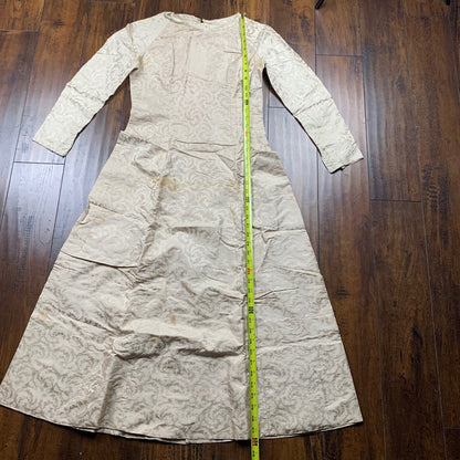 VTG USA Rockabilly Womens Dress Pattern Cream 60s 70s Top Bottom Sanforized