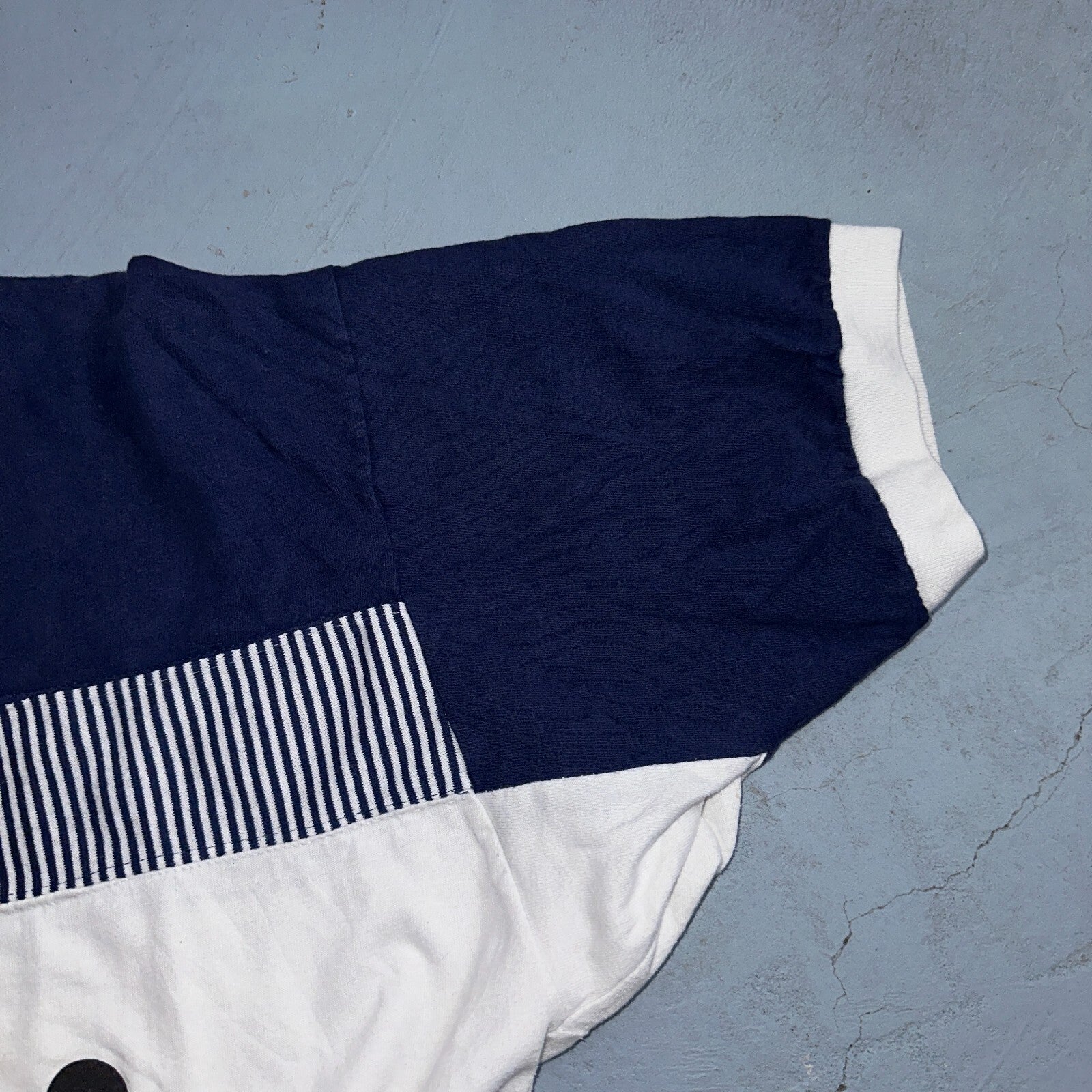 Disney Mickey Mouse Ringer 1980s VTG T Shirt Cute Boxy Crop XL 80s Movie Promo