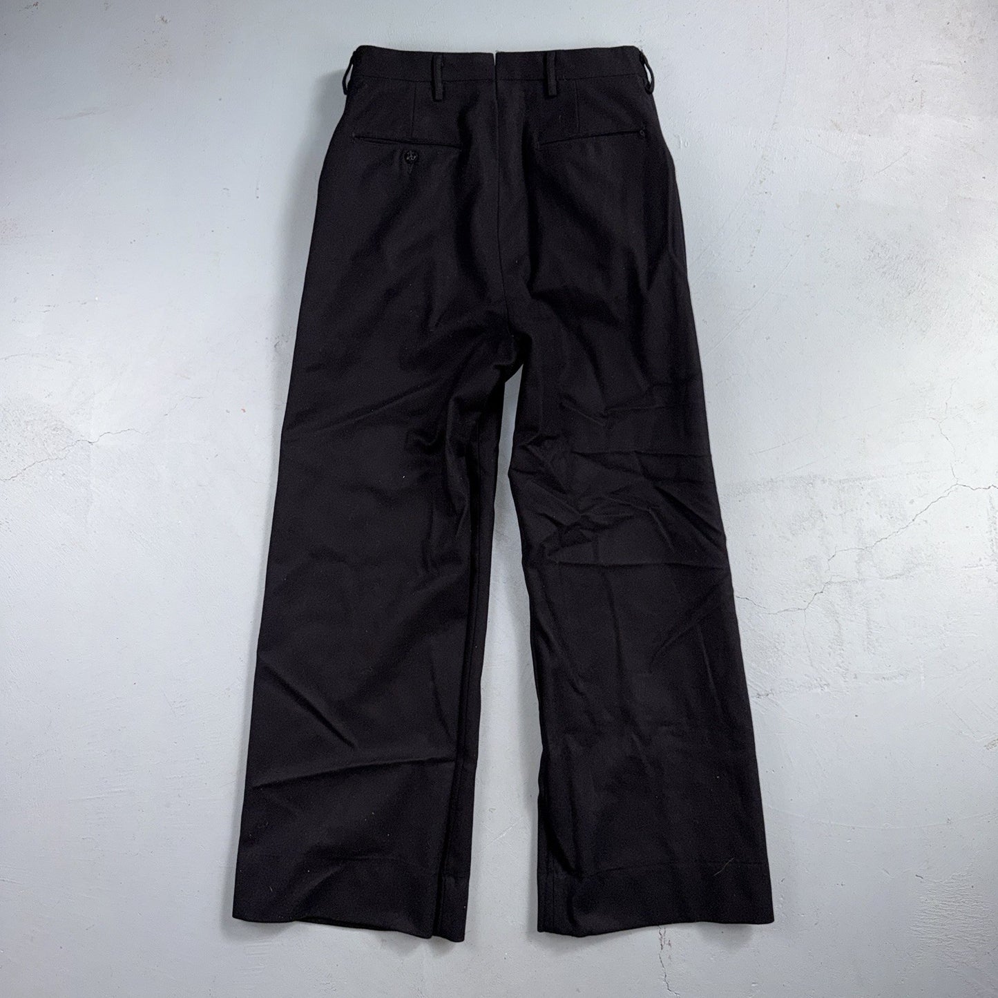 VTG 40s WWII US Naval Clothing Factory Wool Sailor Pants Navy 30L Bell Bottoms