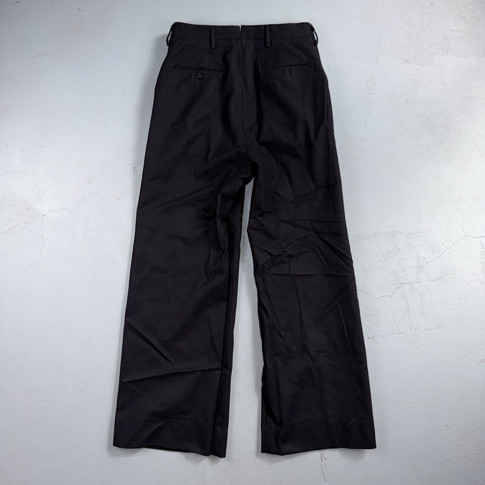 VTG 40s WWII US Naval Clothing Factory Wool Sailor Pants Navy 30L Bell Bottoms