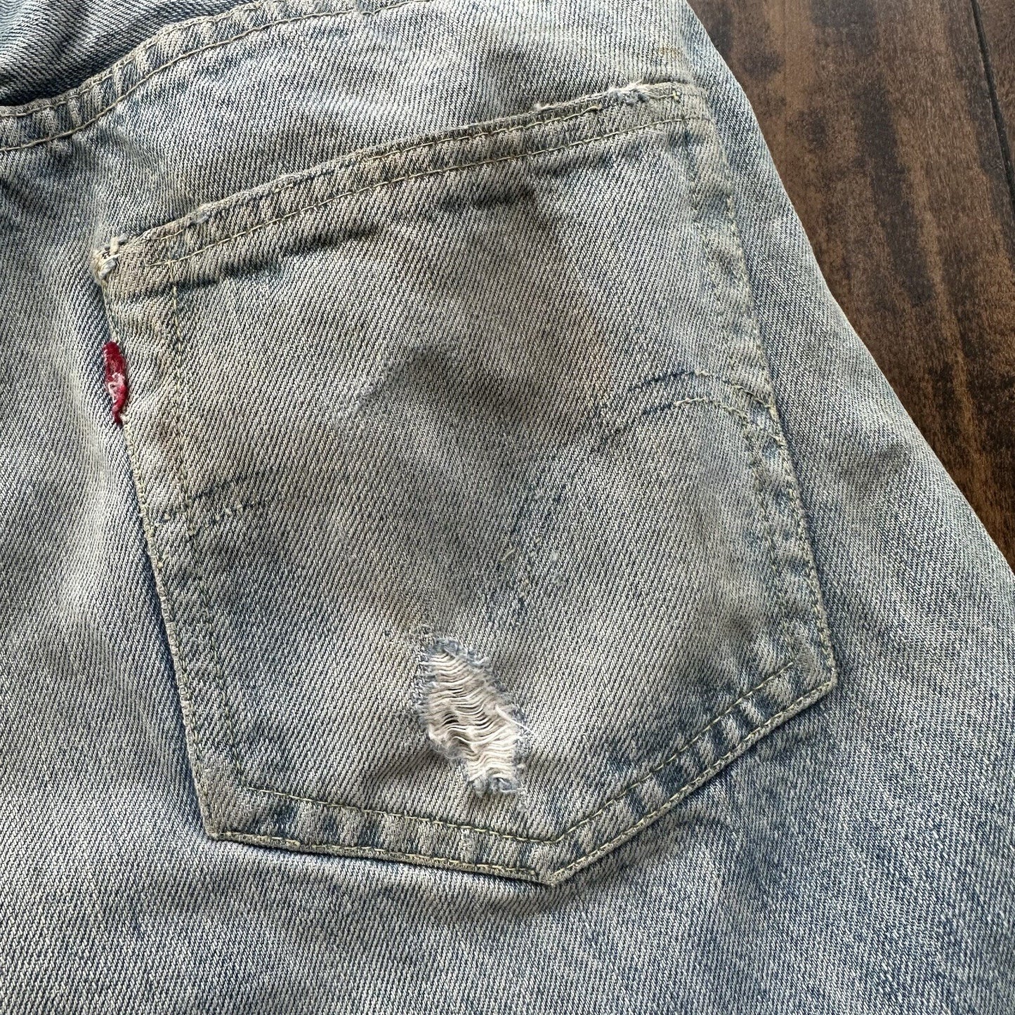 Levis 501 XX Big E True Vintage 50s Redline Hidden Rivets Jeans 1950s 60s 26x26