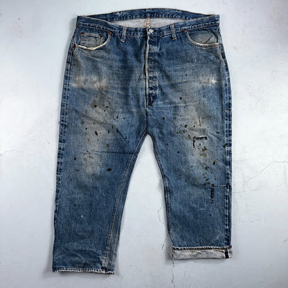 Levis 501 Vintage 70s SS Redline Selvedge USA XX Jeans Med Wash 48x30 Act 43x26