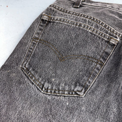 Levis 501 Vintage 80s USA XX Straight Leg Jeans Gray Light Wash 36x32 Act 34x30