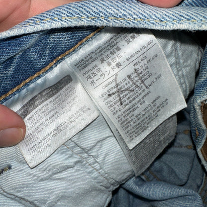 Levis 501 Y2K XX Straight Leg Jeans Blue VTG Light Wash 36x30 Act 38x29