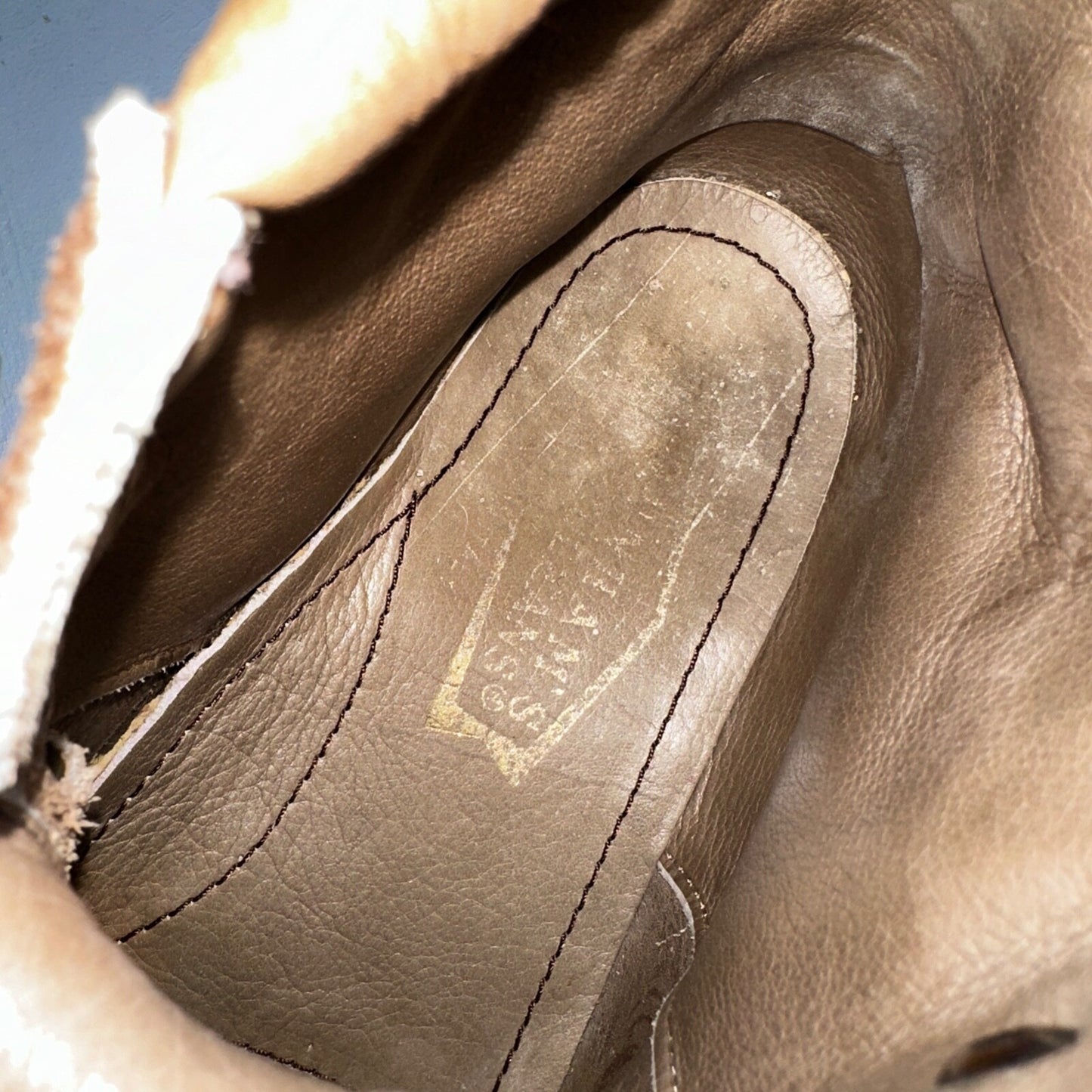 Dunham Waffle Stompers Brown Suede Leather Hiking Boots VTG Italy Size 7.5