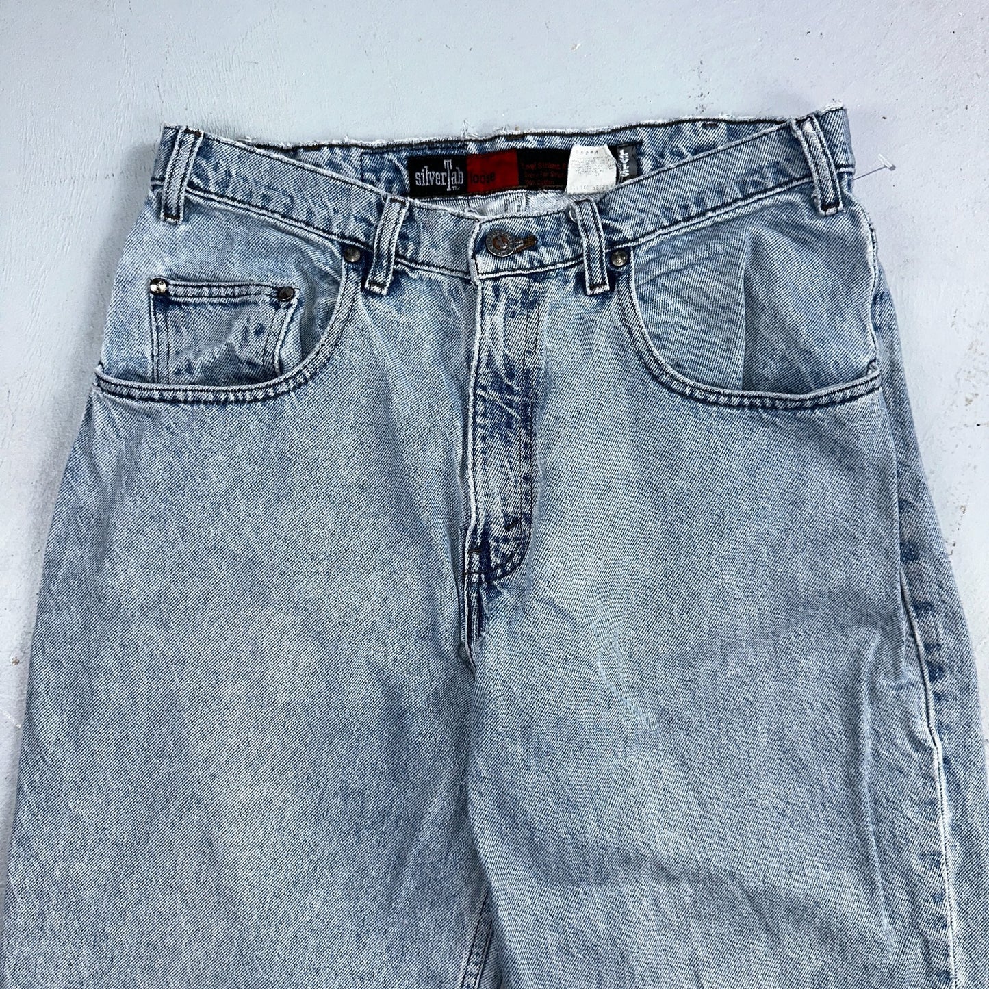 Levis Jeans VTG Mens 32x30 Silver Tab Loose Y2K Light Wash 90s Grunge Act 30x29