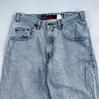 Levis Jeans VTG Mens 32x30 Silver Tab Loose Y2K Light Wash 90s Grunge Act 30x29