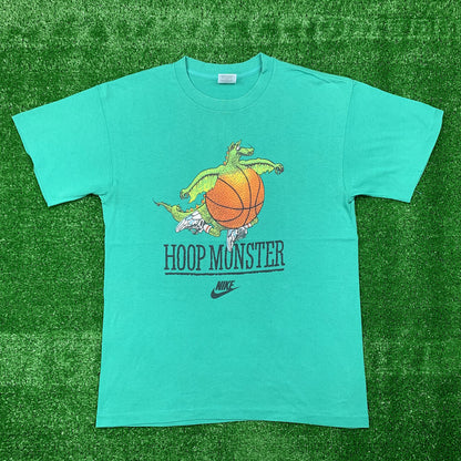Nike Vintage T Shirt Mens Hoop Monster Cartoon Rare 80s Jordan Green Rap Sports