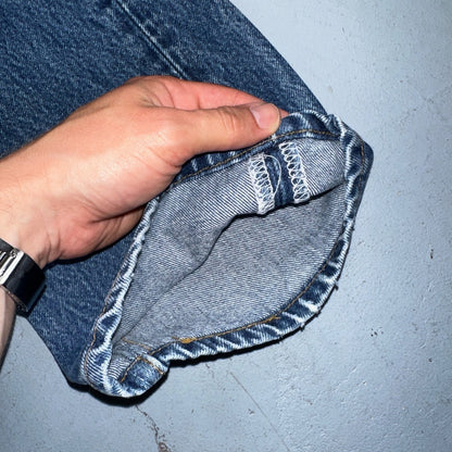Levis 501 Vintage 90s USA XX Straight Leg Jeans Blue Med Wash 35x34 Act 32x30