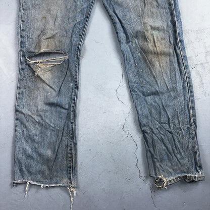 Levis 501 Vintage Y2K XX Straight Leg Jeans Blue Light Wash 35x34 Act 34x34