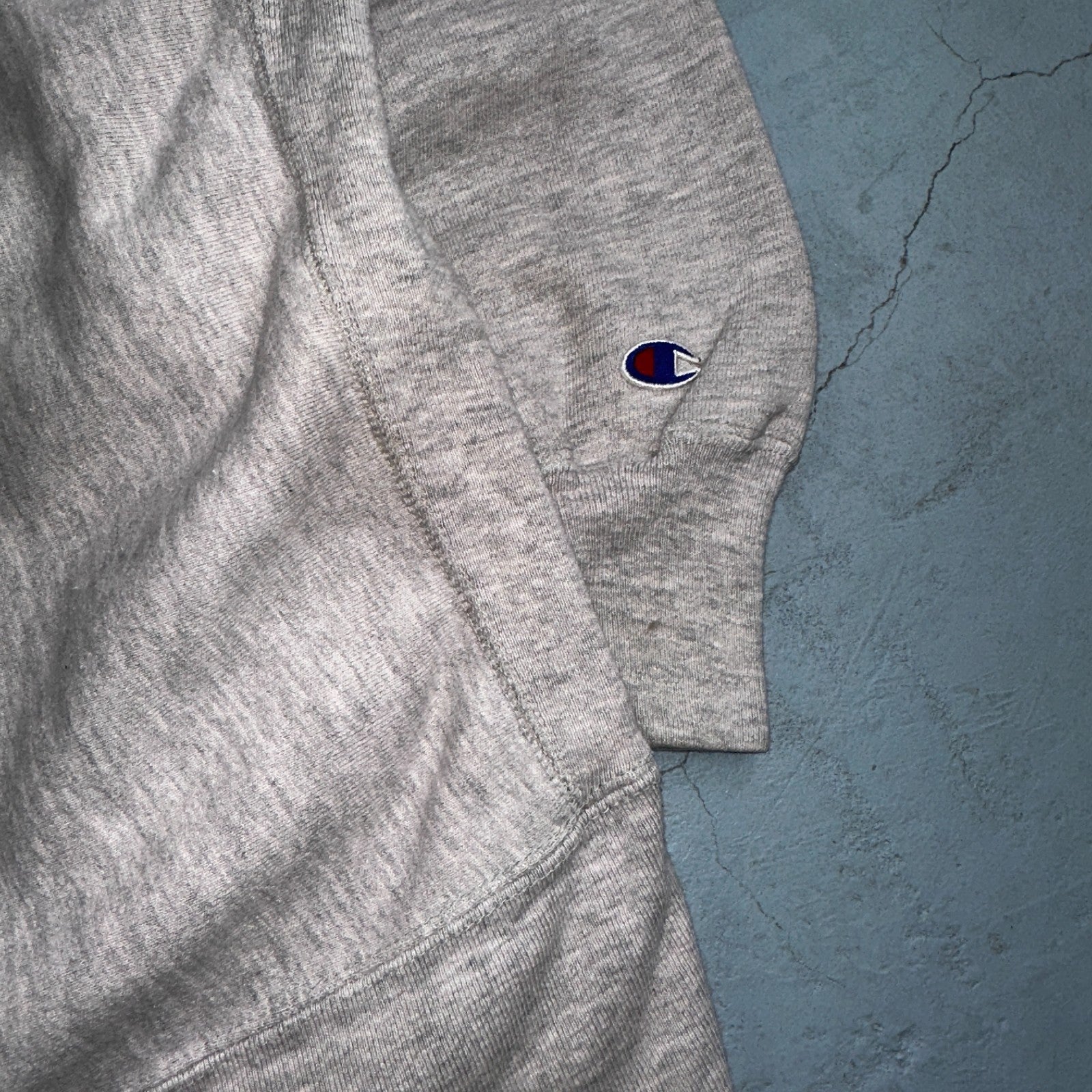 VTG 80s Champion Reverse Weave Crewneck Sweatshirt Gray USA XL Lion Sun Motif