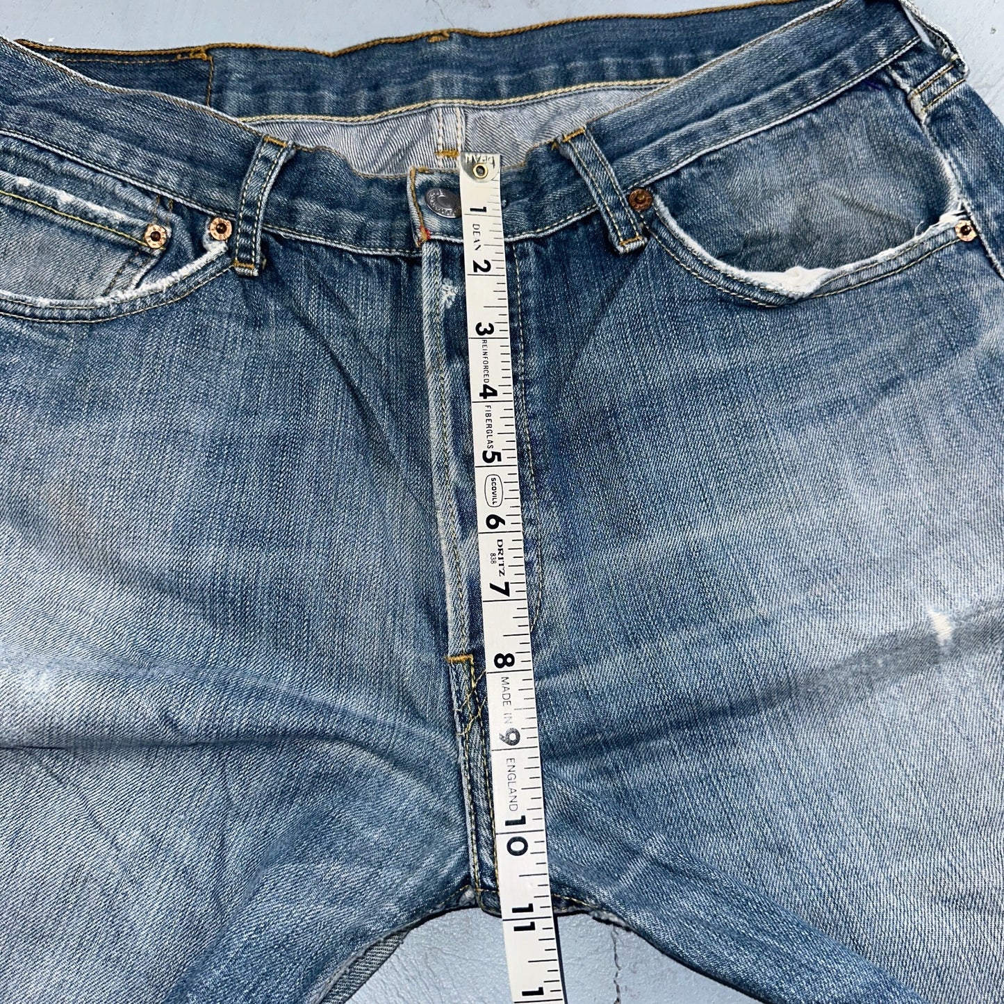 Levis 501 Vintage Y2K XX Straight Leg Jeans Blue Med Wash 34x34 Act 32x29