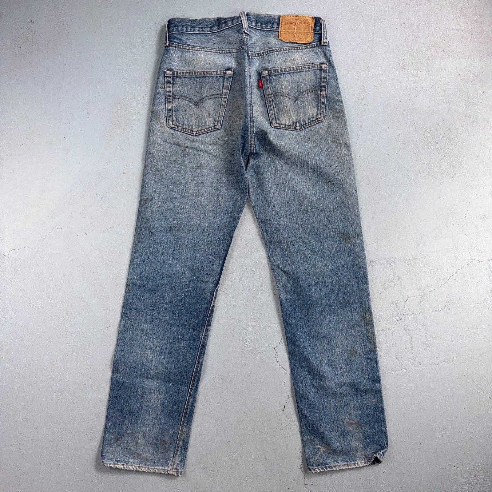 Levis 501 Vintage 80s Redline Selvedge USA XX Jeans Light Wash Act 28x30