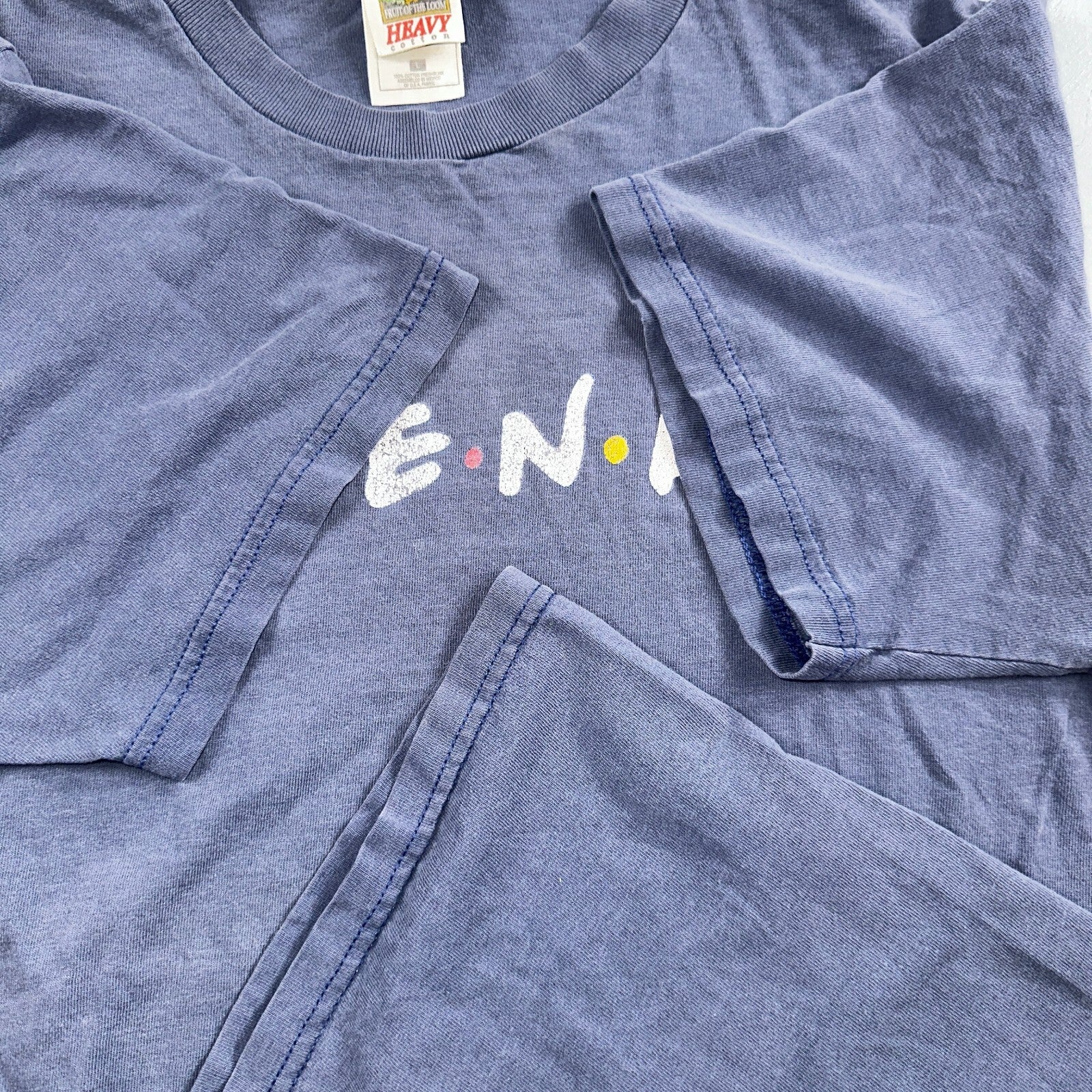 Friends 90s Promo VTG T Shirt TV Show Y2K FOTL Simple Title Screen Logo Sitcom