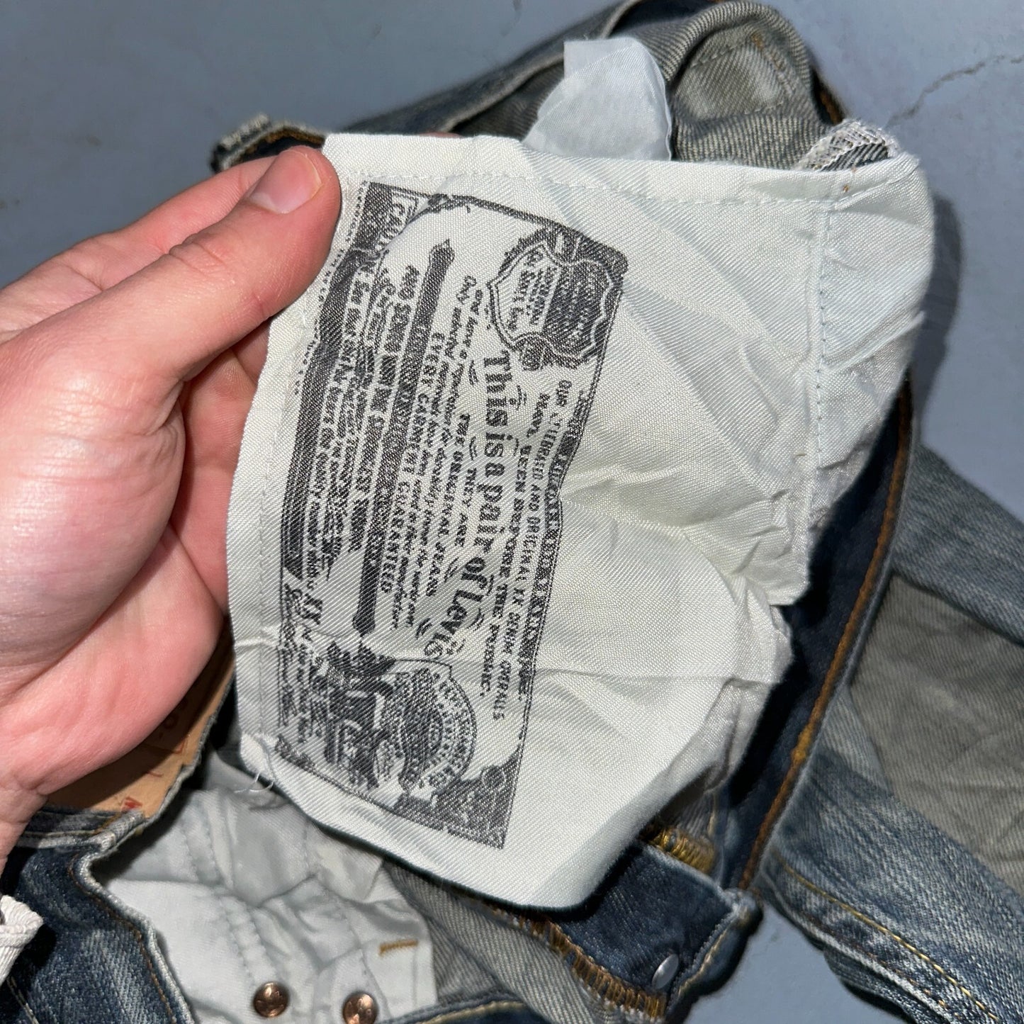 Levis 501 Vintage Y2K XX Straight Leg Jeans Blue Med Wash 34x34 Act 34x32