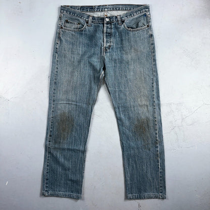 Levis 501 Vintage Y2K XX Straight Leg Jeans Blue Med Wash 38x36 Act 37x29