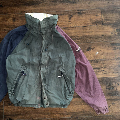 VTG 90s Nautica Reversible 90s Green Sport Jacket XL Green White Colorblock Sail