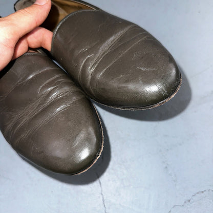 Giorgio Brutini Men Crawley Kidskin Leather Slip On Pump Loafer Gray 8.5 BLEMISH