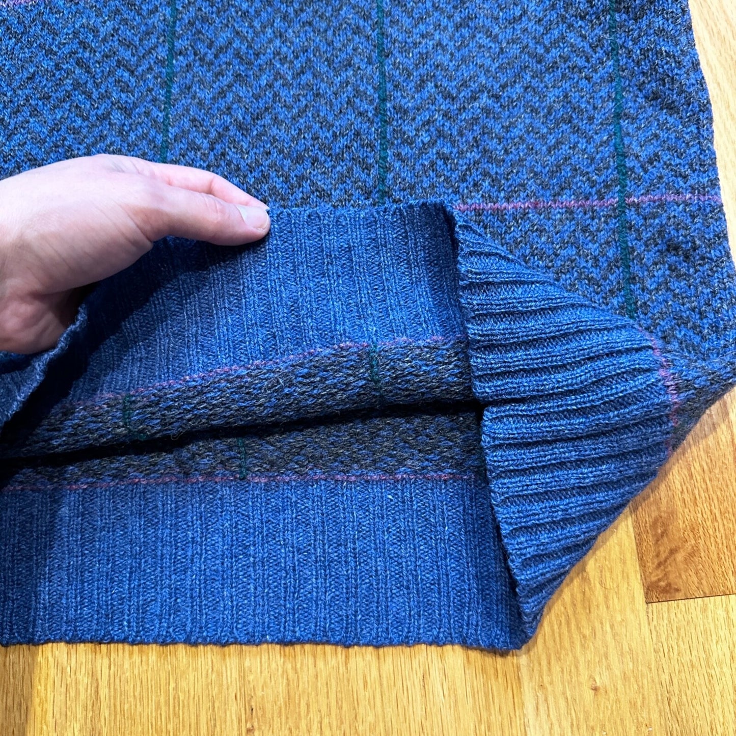 Vintage Preswick & Moore Shetland Wool Argyle Sweater Vest Men's Medium UGLY