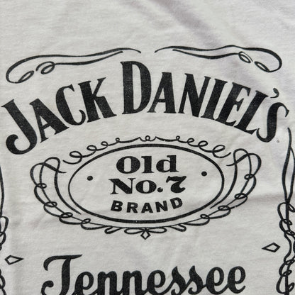 Jack Daniels Tennessee Whiskey Y2K VTG T Shirt Heavily Used Medium Alcohol Drink