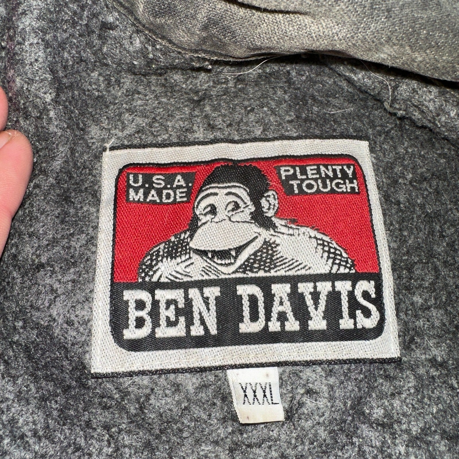 Ben Davis Jacket VTG 90s Canvas Blanket Lined Chore Workwear USA 3XL Detroit