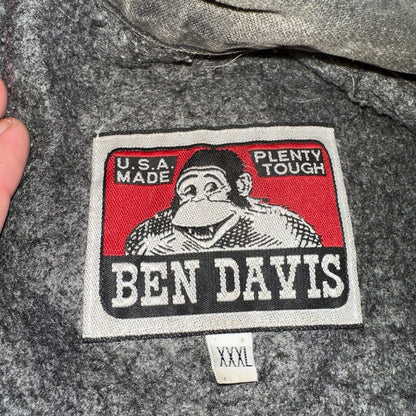 Ben Davis Jacket VTG 90s Canvas Blanket Lined Chore Workwear USA 3XL Detroit