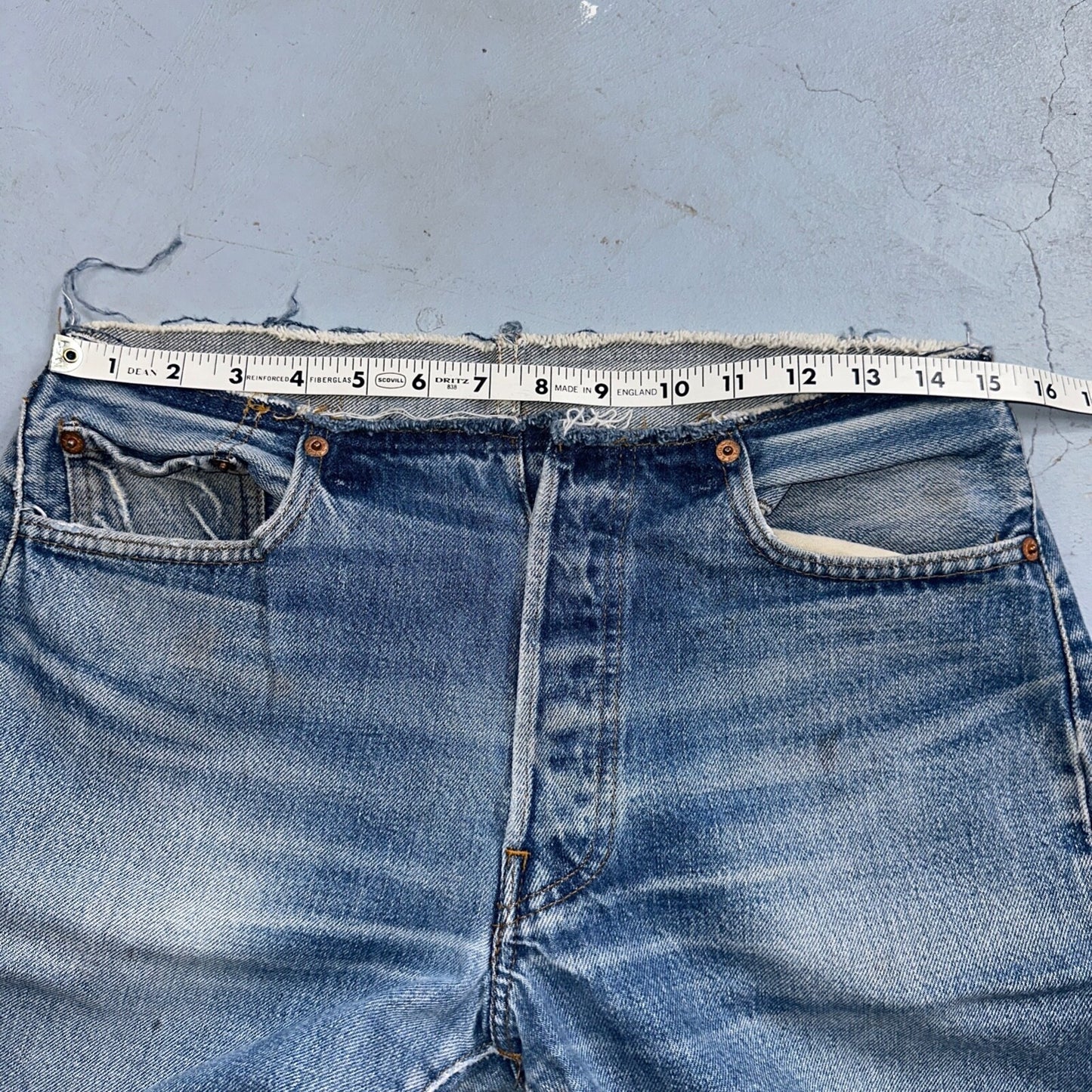 Levis 501 Vintage 80s Redline Selvedge USA XX Jeans Med Wash 31x36 Act 30x30