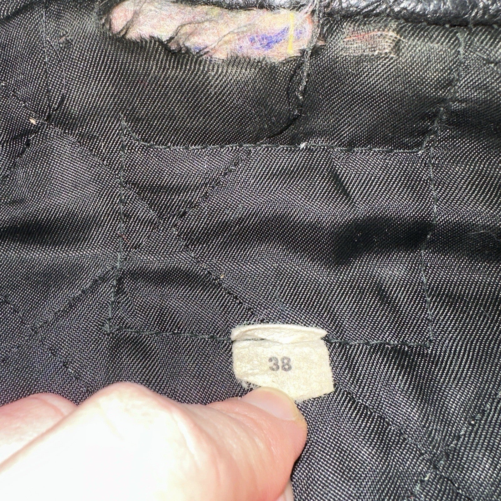 Vintage 50s 60s Black Leather Motorcycle Jacket Cafe Racer Biker 38 1950s 1960s