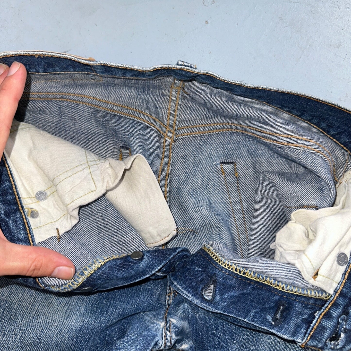 Levis 501 Big E Vintage 60s Redline Selvedge USA XX 1960s Jeans 66 Act 26x27