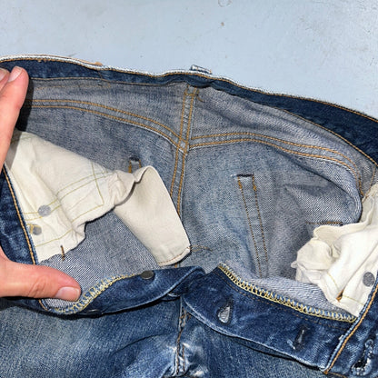 Levis 501 Big E Vintage 60s Redline Selvedge USA XX 1960s Jeans 66 Act 26x27