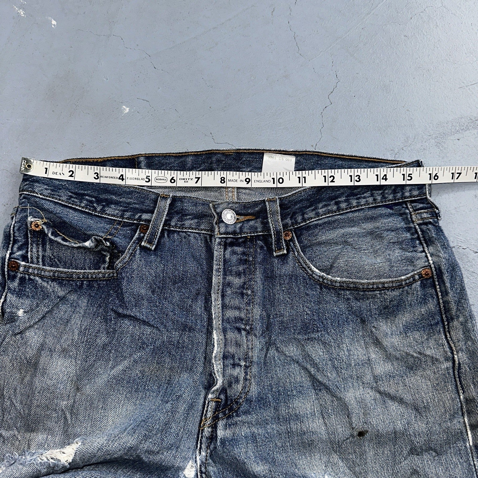 Levis 501 Vintage 90s Y2K XX Straight Leg Jeans Blue Med Wash 32x29 Act 31x28