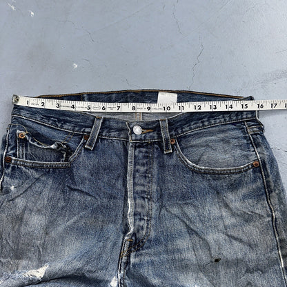 Levis 501 Vintage 90s Y2K XX Straight Leg Jeans Blue Med Wash 32x29 Act 31x28