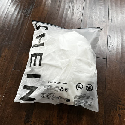 SHEIN MOD Ruched Bust Shirred Back Puff Sleeve Front Dress White Sexy Summer