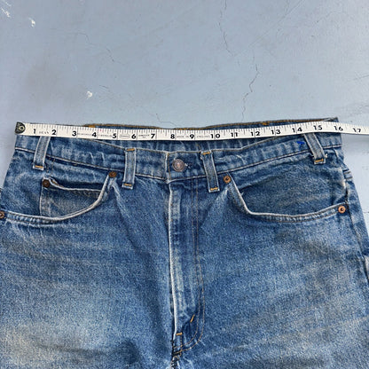Levis 517 Vintage 80s USA Orange Tab Bootcut Flare Blue Worn Jeans Act 32x31