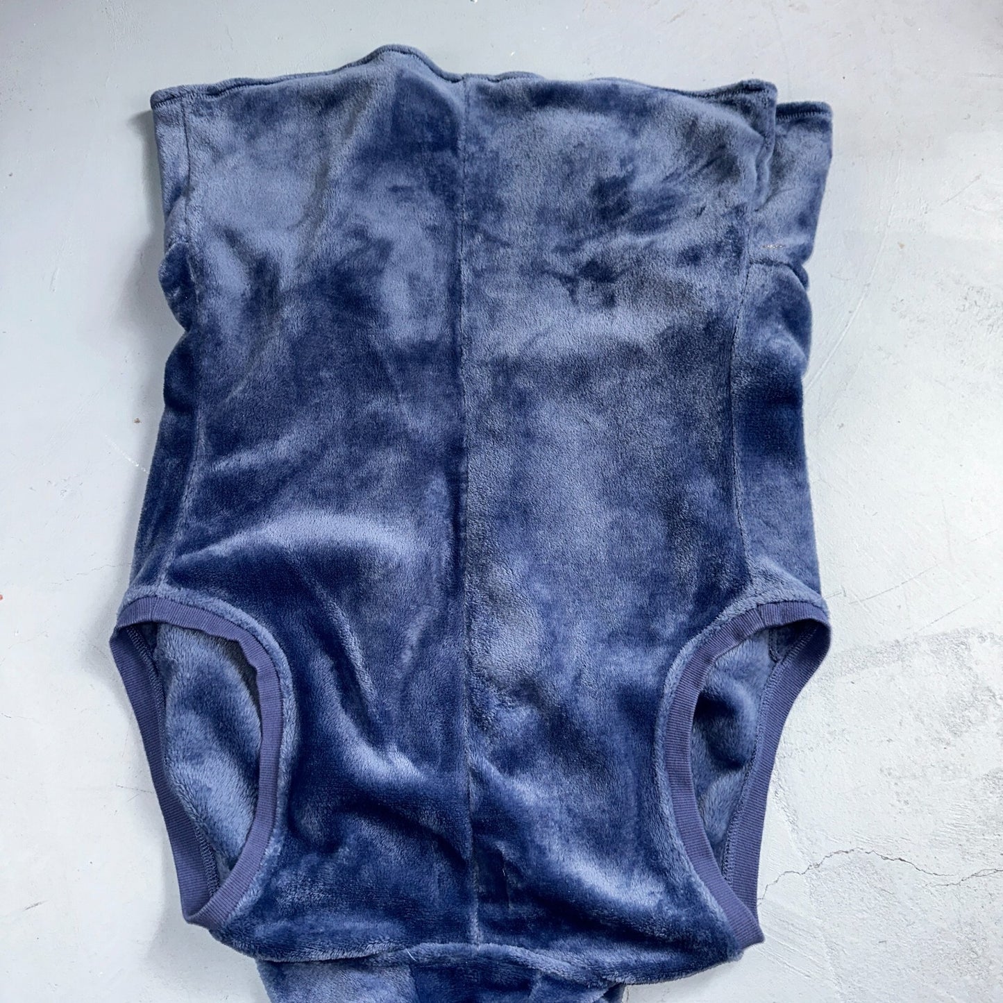 UGG Soft Surroundings Fleece Vest Hooded Blue Soft Cardigan Cozy M/L