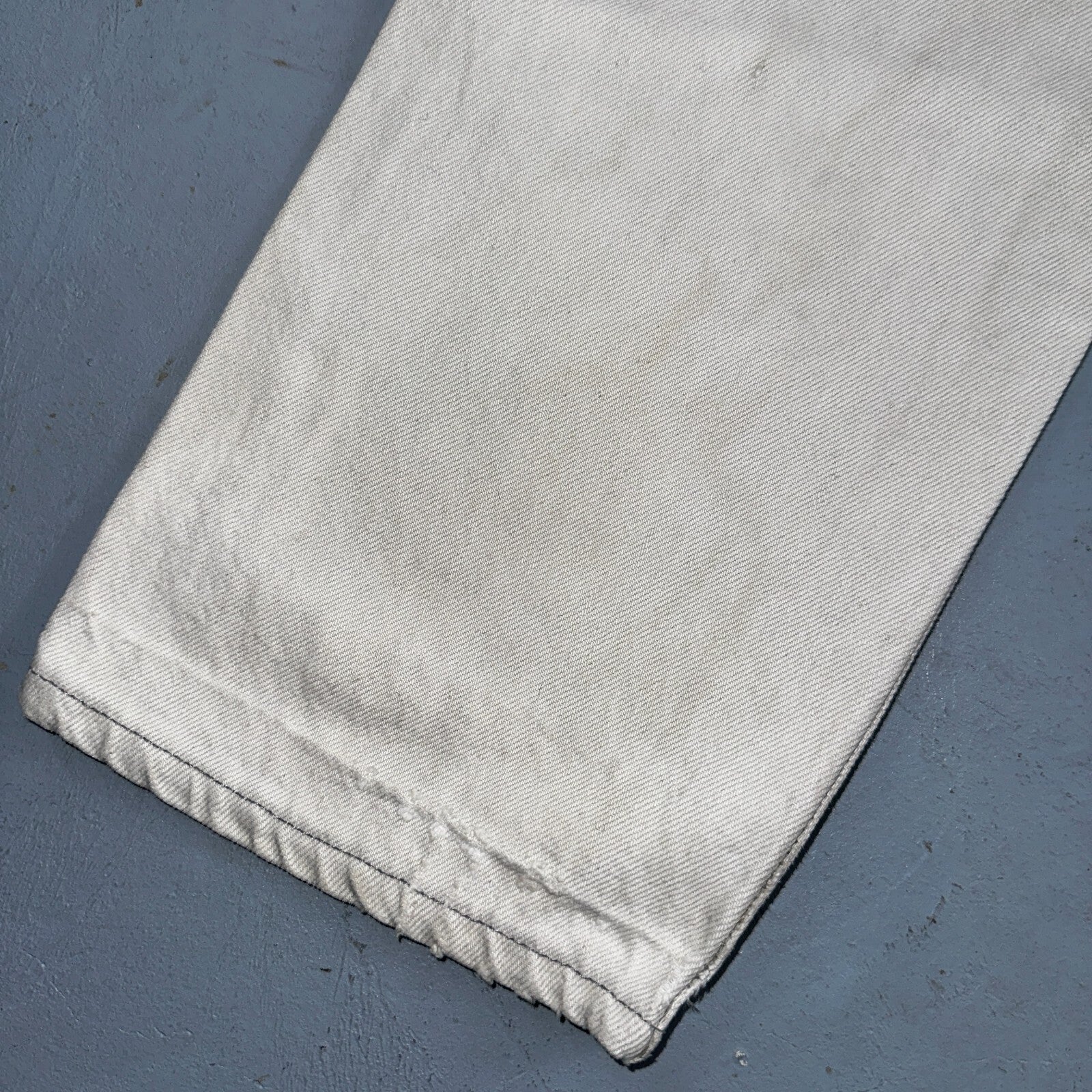 Levis 501 Vintage 80s USA XX Straight Leg Jeans White Med Wash 29x30 Act 28x29