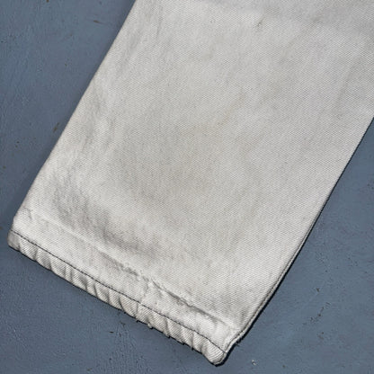 Levis 501 Vintage 80s USA XX Straight Leg Jeans White Med Wash 29x30 Act 28x29