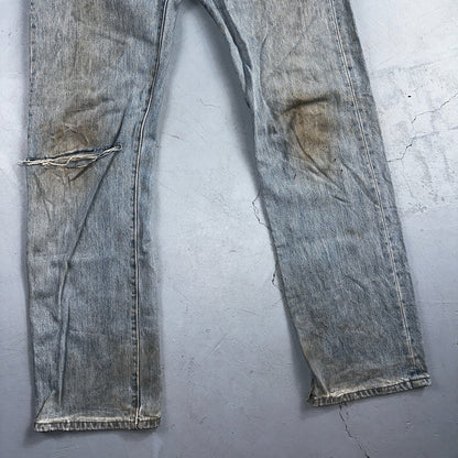 Levis 501 Vintage Y2K XX Straight Leg Jeans Blue Light Wash 35x34 Act 34x34