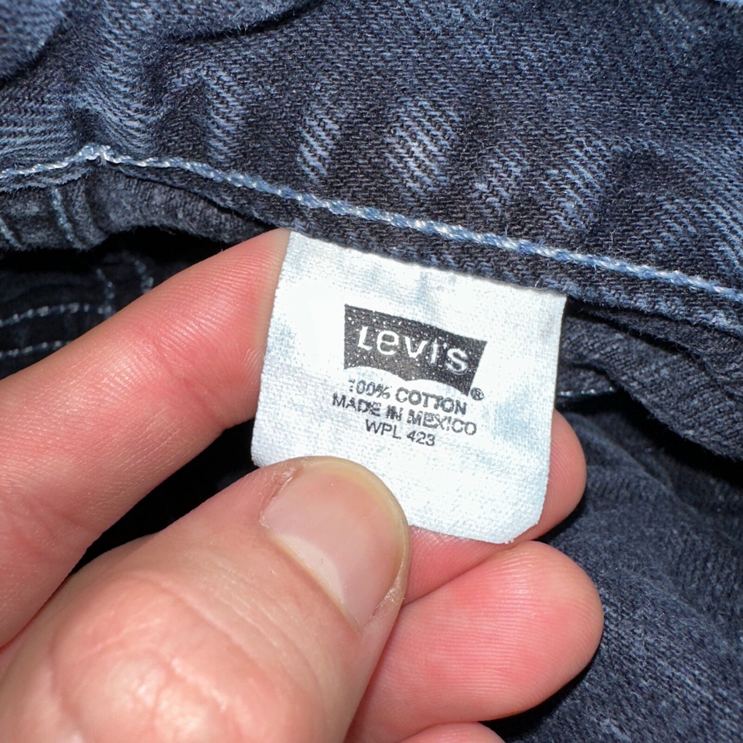 Levis 501 Vintage 90s Mexico Straight Leg Jeans 30x32 Y2K Dark Wash Act 28x32