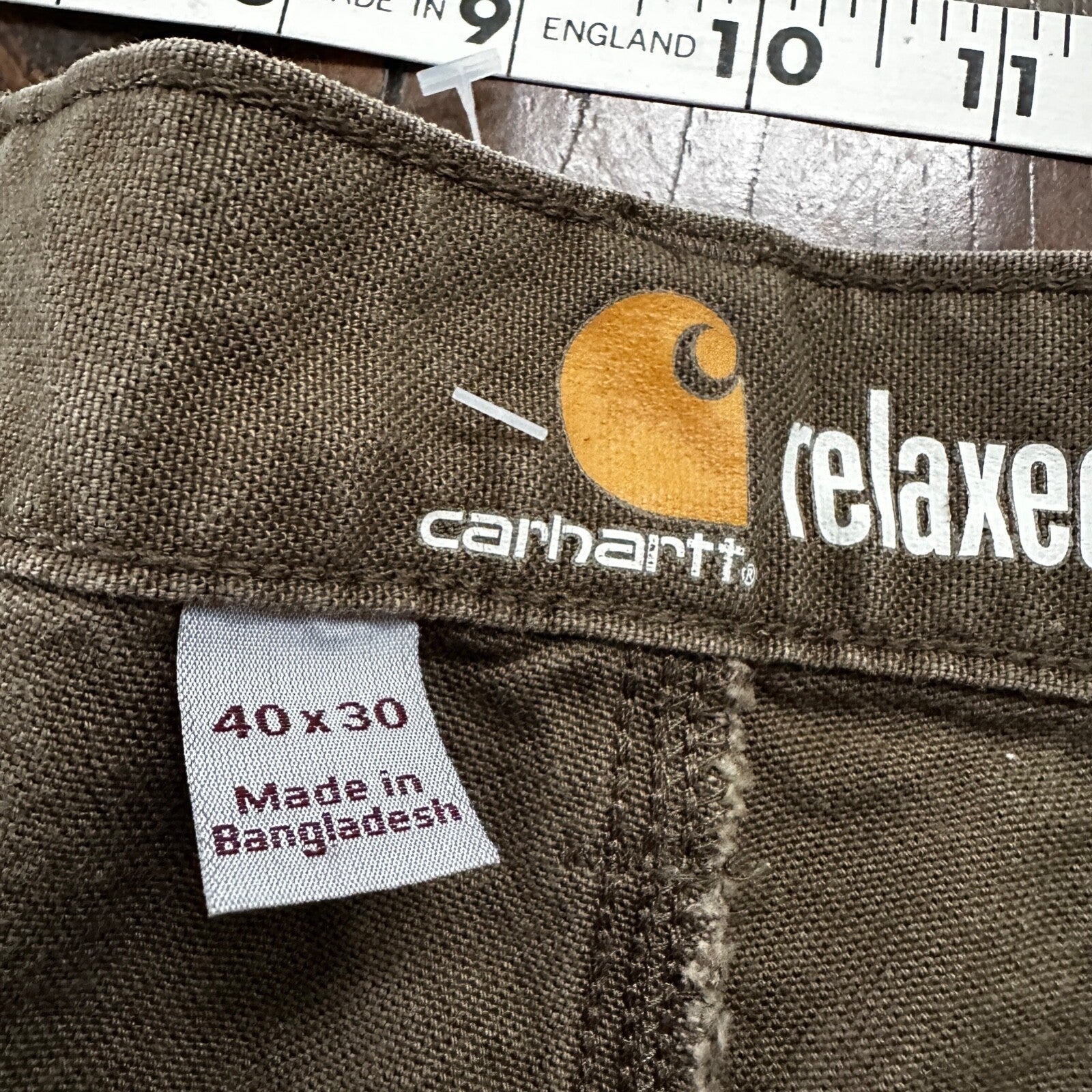 Carhartt Rugged Flex Pants Mens 40x30 Relaxed Fit Duck Utility Work Carpenter