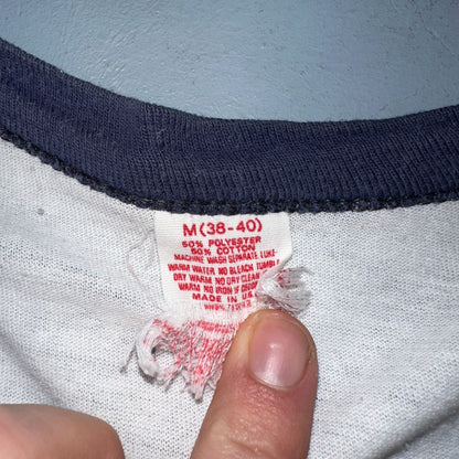 Indianapolis 500 70s Ringer VTG T Shirt 1970s Rare 33 Race Car Racing Motor