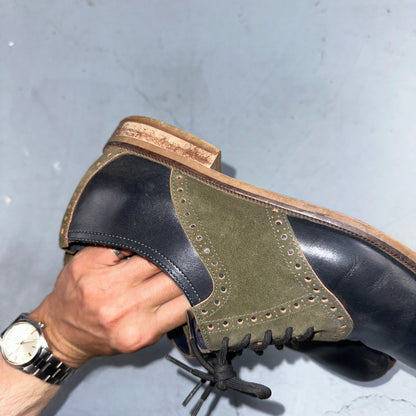 Cole Haan Carter Mens 8.5 M Black Brown Leather Oxford Worn Shoes