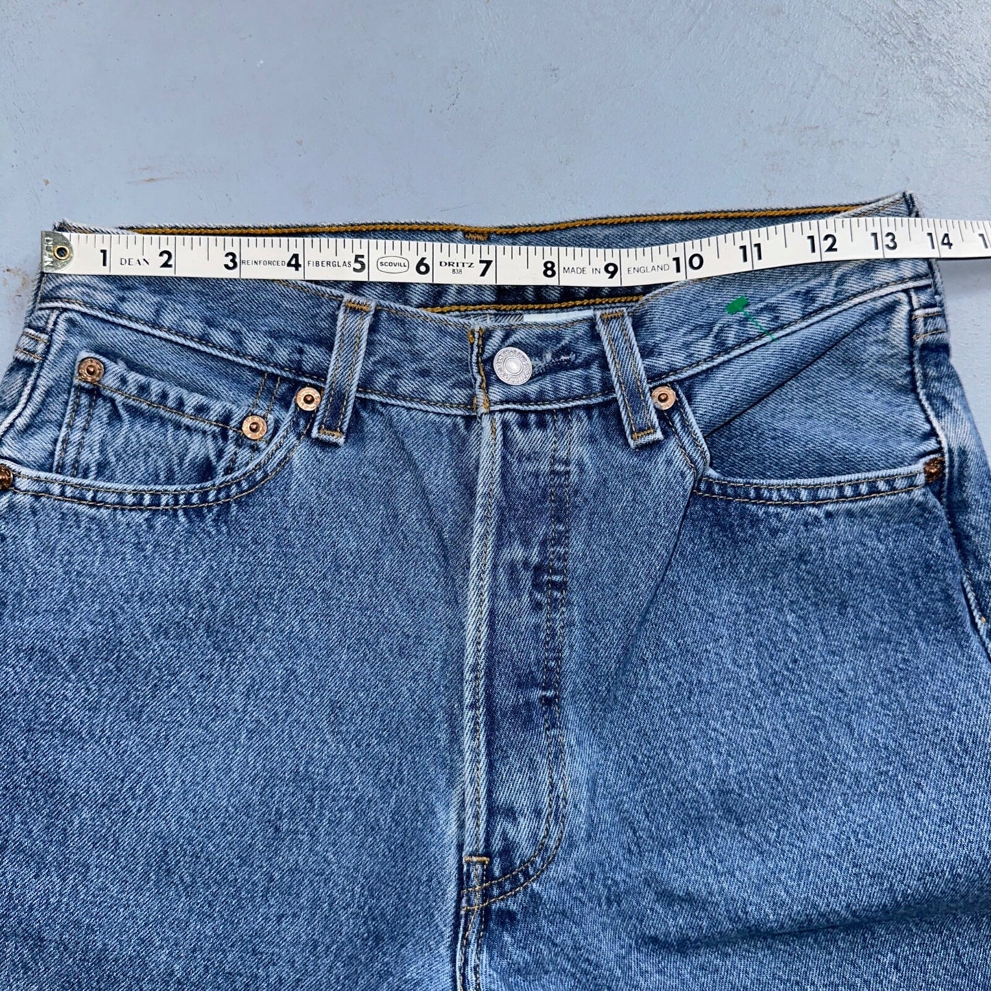 Levis 501 Vintage 90s Mexico XX Straight Leg Jeans 29x32 Y2K Med Wash Act 27x30