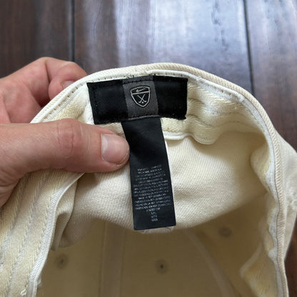 Nike Golf Y2K VTG Hat Cap Snapback White Yellowish Fitted L/XL