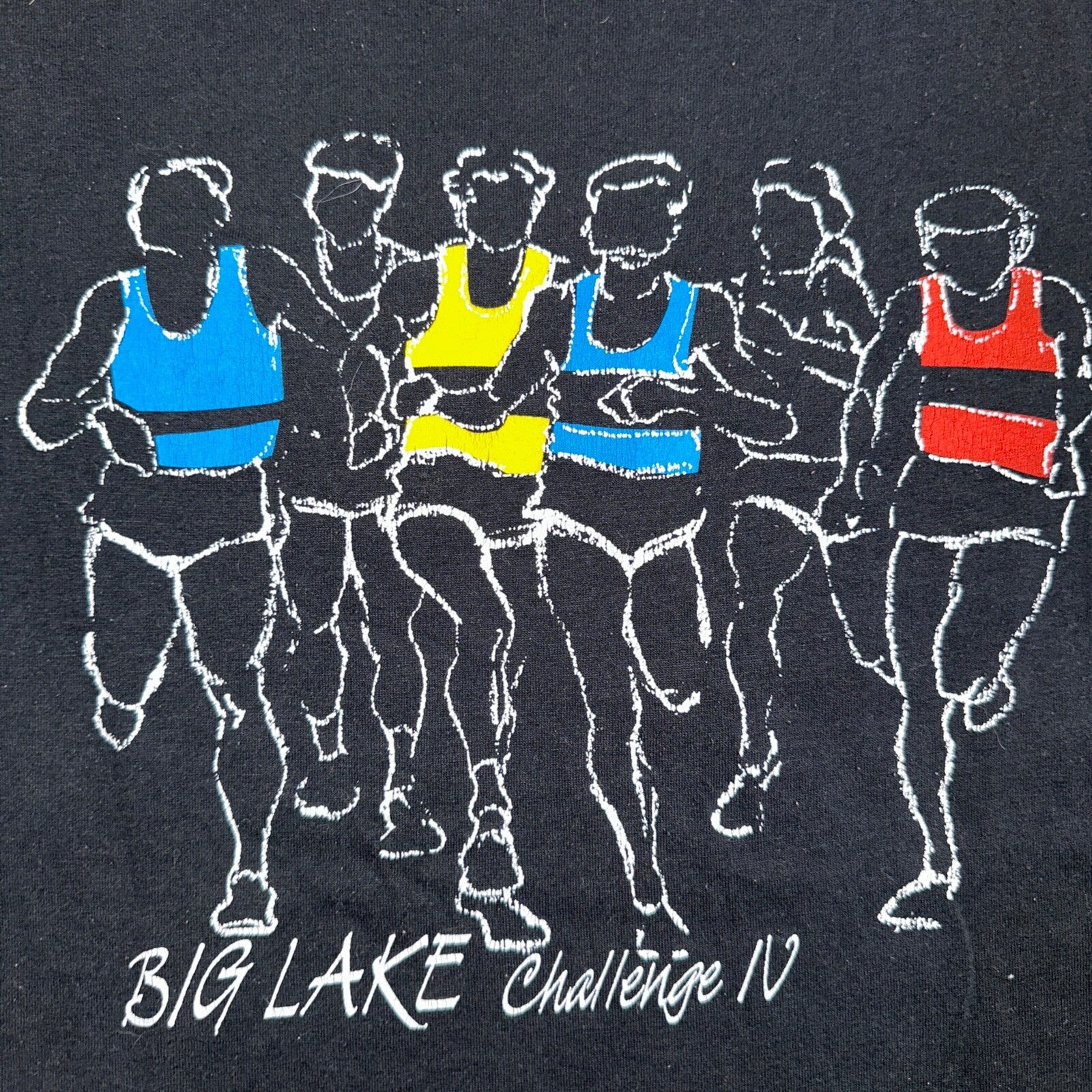 JERZEES Marathon VTG T Shirt Big Lake Challenge Finisher Runner Portland Oregon