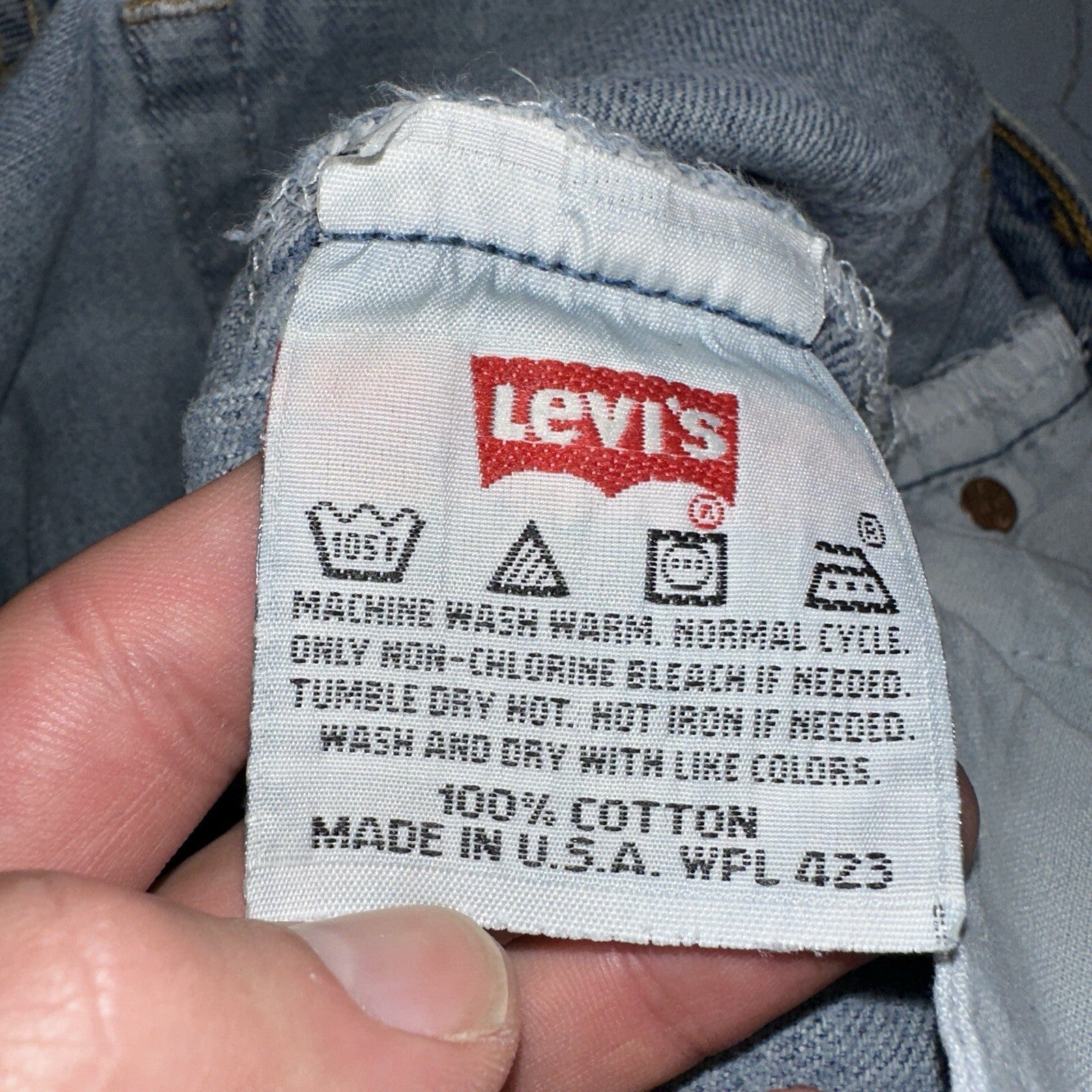 Levis 501 Vintage 90s USA XX Straight Leg Jeans 34x34 Light Wash Act 31x32