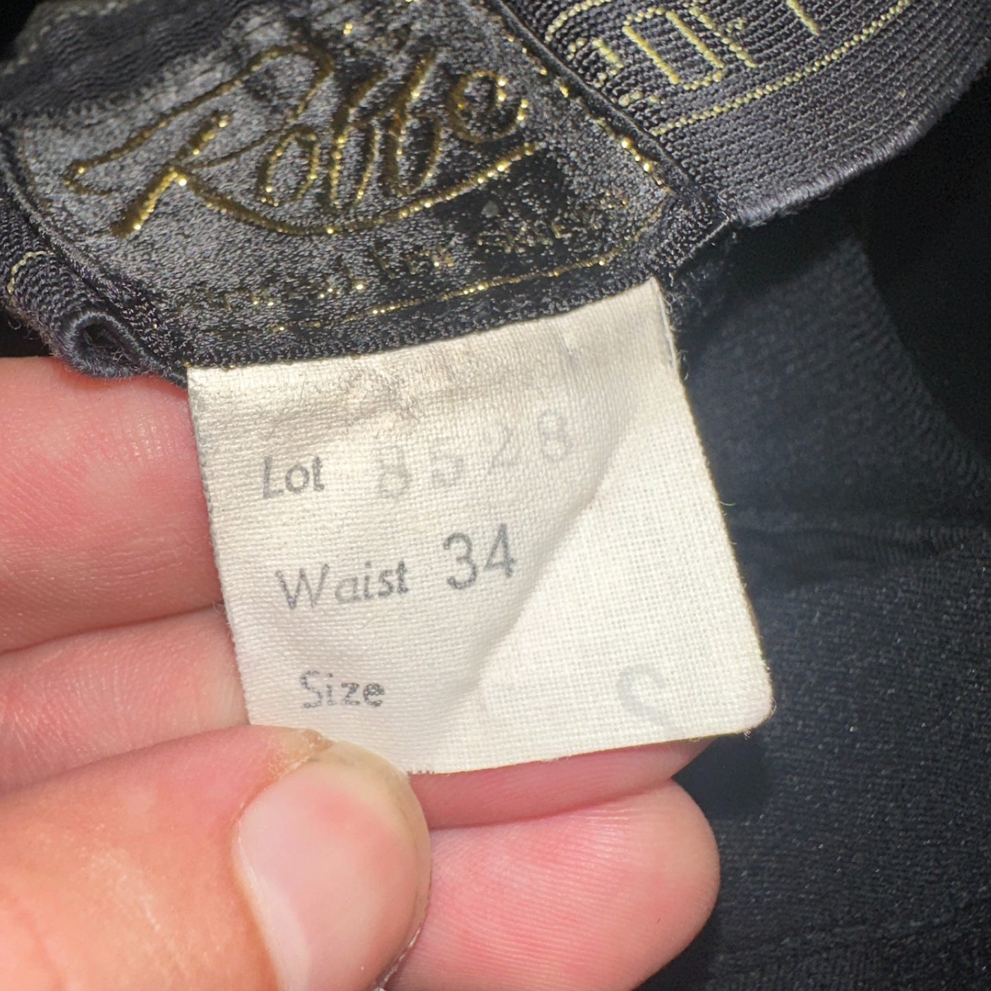 Roffe Jett Ski Pants Vintage Men’s 34 Regular Black USA 1960s Rockabilly 60s